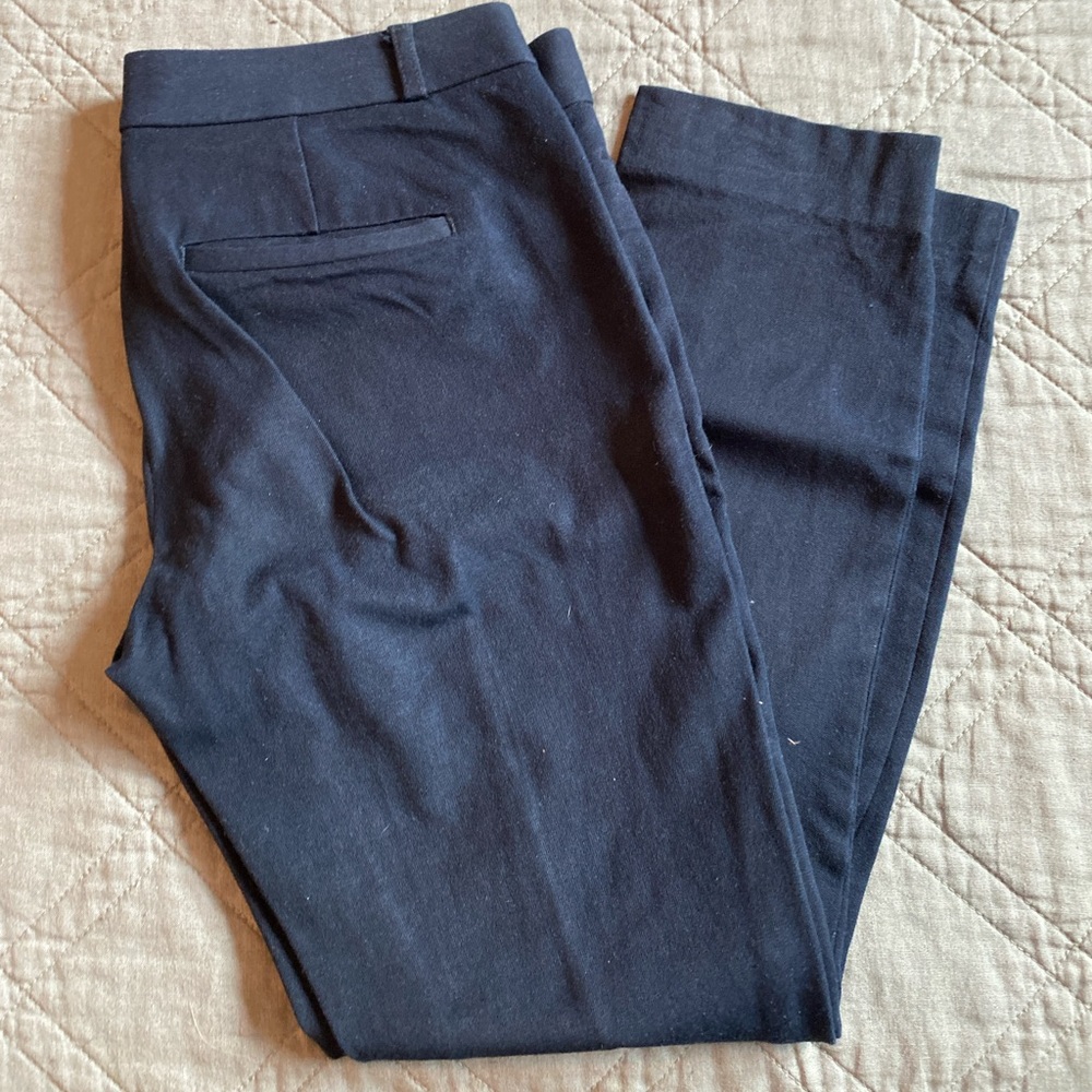 Navy Banana Republic Sloan Ankle Pant